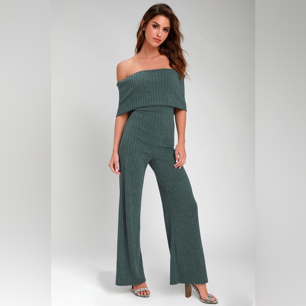 Sweater material jumpsuit